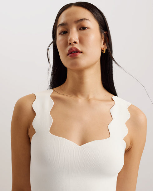 MIIAAA-Dresses-Knitted Skater Dress With Collar- Ted Baker Romania
